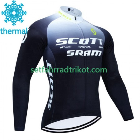 Scott Sram Radtrikot Winter Thermal Fleece 2023